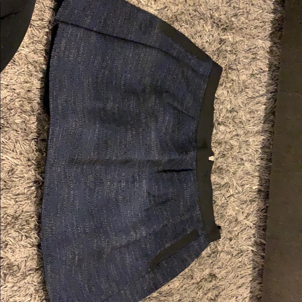 French Connection size 12 navy black tweed skirt